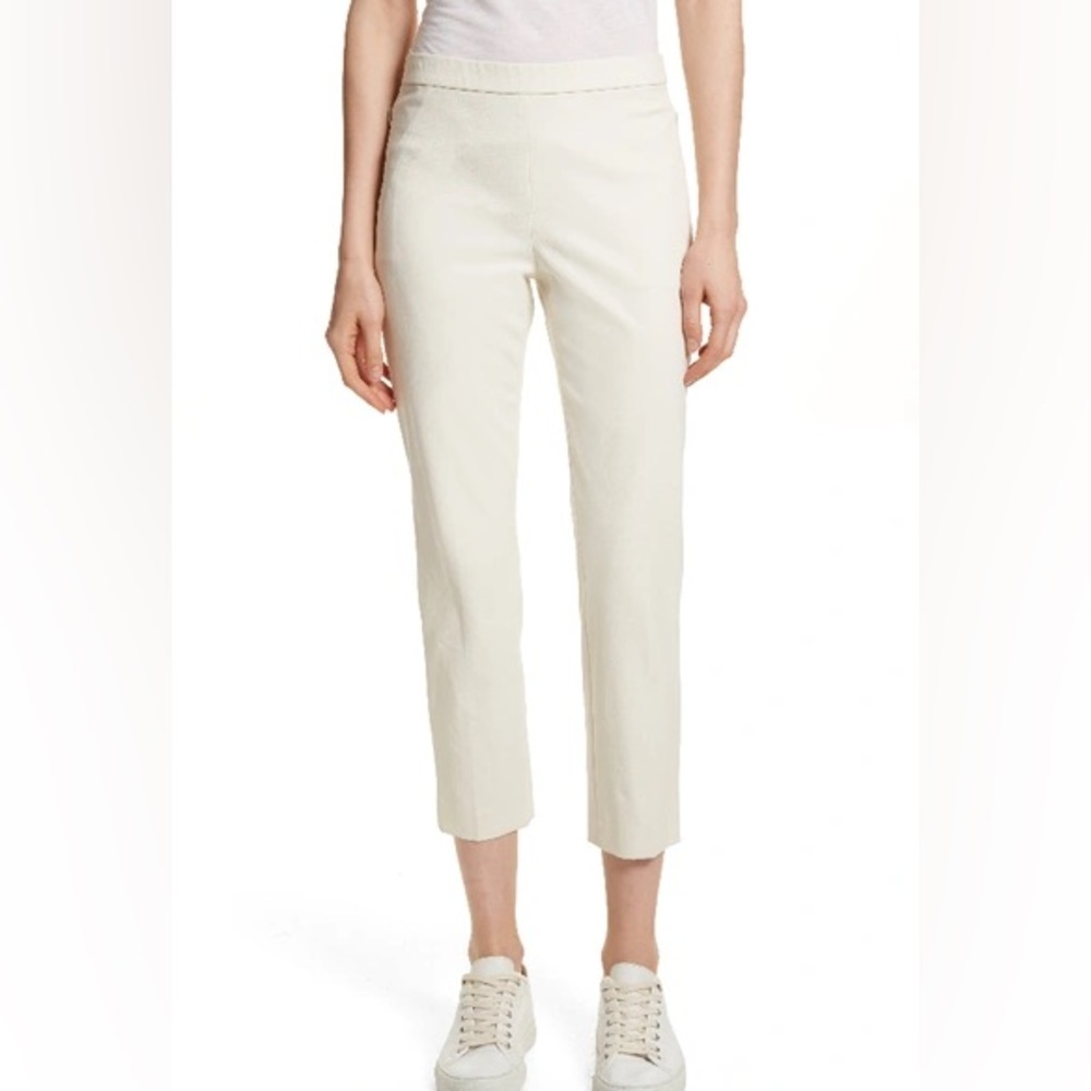 Theory basic pull on pant, ivory, twill - size 00